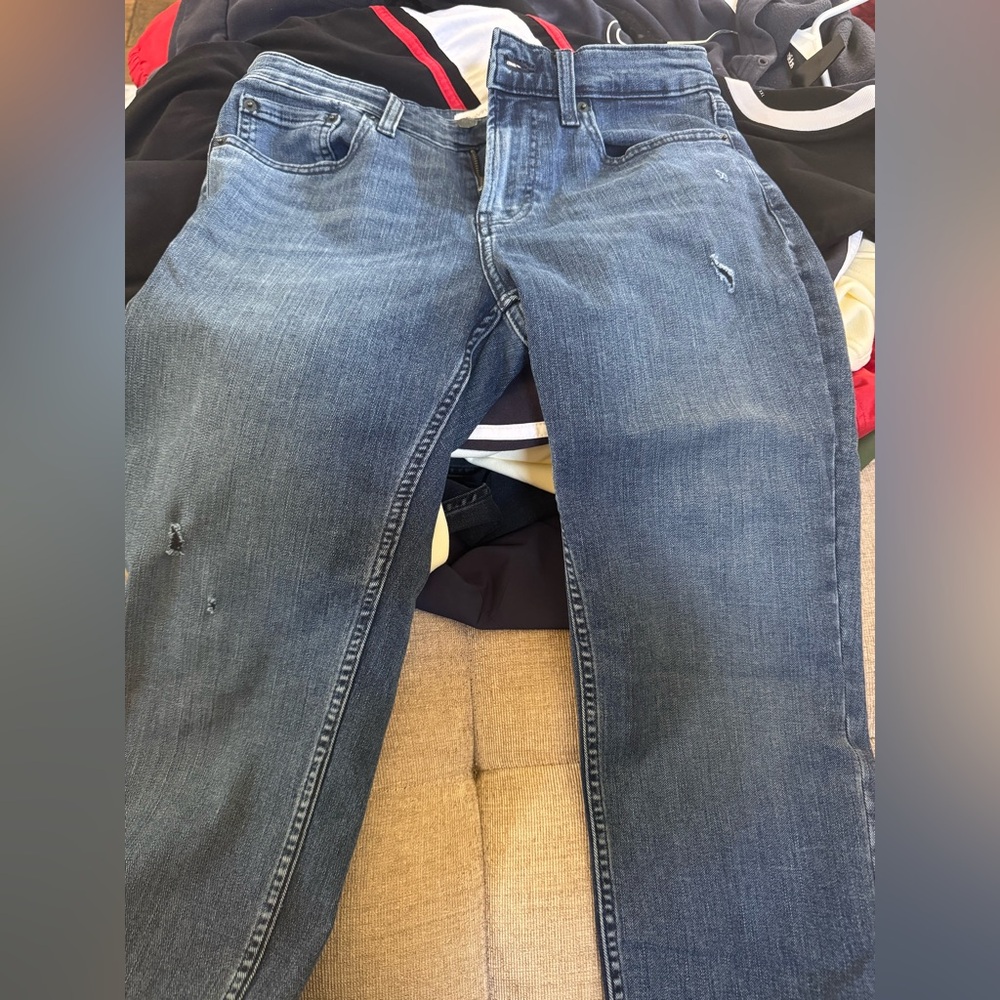 CK Men’s Slight Distress Slim Jeans